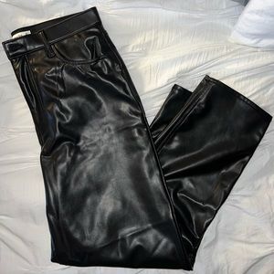 Abercrombie and fitch leather pants
